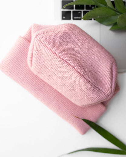 Beanie, NEW HAAKWEAR Theta-Stitch™ Cuffed Beanie - Designed and Made in USA (Patent Pending Design) - Pearl Pink - Premium Beanie from HAAKWEAR - Just $33! Shop now at HAAKWEAR