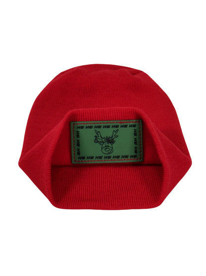 Reindeer Limited Edition, HW Theta-Stitch Beanie - Exclusive Christmas Hat Collection, RED