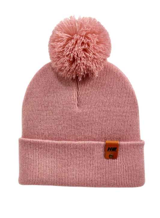 CPP1 HAAKWEAR PomPom Beanie - Made in USA - Pearl Pink